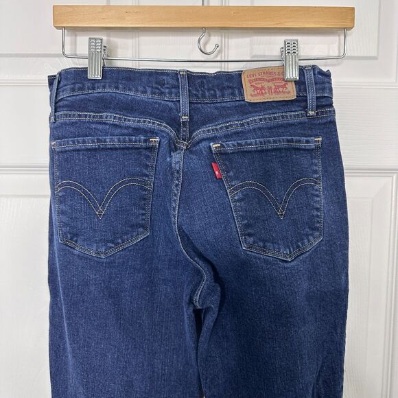 Levi's 515 Women's Bootcut Jeans Size 8 Dark Wash Denim Classic Fit - Picture 3 of 5